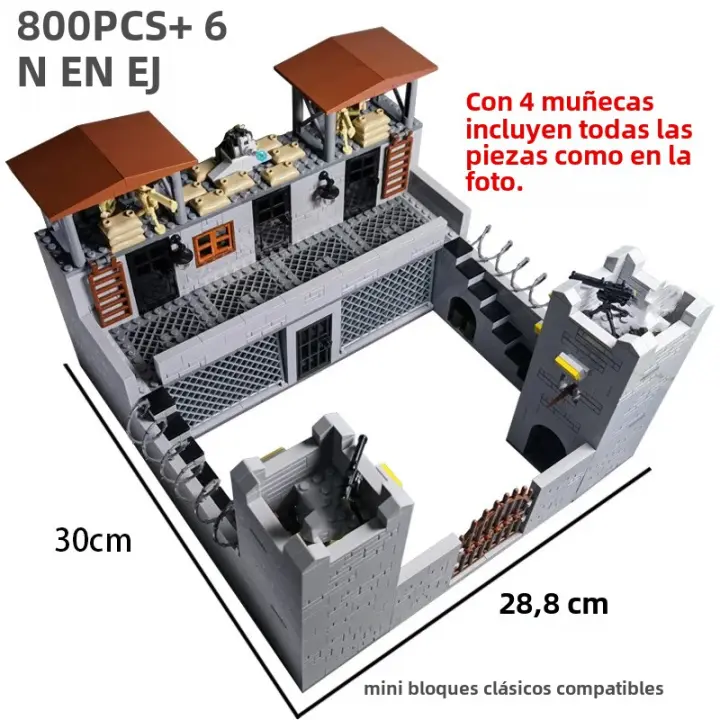 Bloques De Construcción Militar WW2 Para Niños Juguetes Compatible Con Lego Bloques De Prisioneros De Guerra Y Armas Regalo De Navidad Para Boys - 1