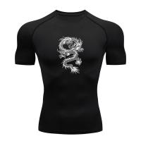 Camiseta De Entrenamiento Rápida Para Hombres Camiseta De Compresión Transpirable Con Mangas Cortas Para Fitness Y Correr - details 5