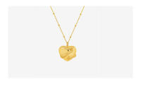 Encanto Metal chapado en oro , joyería de moda, colgante de abrazo de corazón de acero inoxidable,Collar de amor de , cadena hasta la clavícula, collar de Color dorado de 18 quilates para mujer, regalo de joyería de moda - details 1
