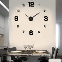 Reloj De Pared DIY Decoración Para El Hogar Y Oficina Silencioso Material De Acrílico Decoración De Vida Diaria Para Sala De Estar - details 0