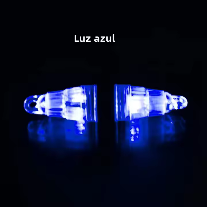 10Pcs Lure De Pesca Con LED Multicolor 12cm Profundo Atrae Peces En Agua Baja Luz De Flash Roja Azul Verde Y Blanca Para Pesca Submarina - 1