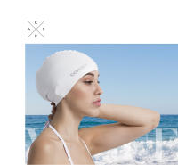 Gorro De Natación Copozz Para Hombres Tamaño Grande Elástico Impermeable De Silicona Para Adultos Deporte Acuático - details 1