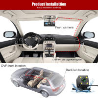 Cámara De Coche Con 3 Canales Pantalla IPS De 2 Pulgadas Grabadora De Video 1080P Con Visión Nocturna IR DVR Para Coche - details 13