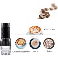 Cafetera Portátil, Cafetera de Presión Manual Cafetera Espresso Portátil Mini Cafetera Cafetera Espresso de Viaje (Negra) - details 2