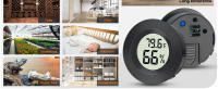 Mini Higrómetro Termómetro Digital LCD Medidor De Humedad Y Temperatura Para Interior Con Pantalla Redonda Ajustable a Fahrenheit O Celsius - details 3