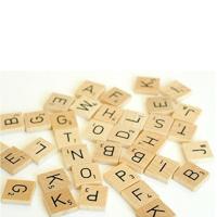 Juego De Azulejos De Madera Con Letras Del Alfabeto Para Manualidades Decoración Para Hogar Boda Fiesta Navidad DIY Juguetes Para Niños - details 1