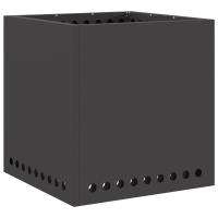 vidaXL Hoguera Sin Humo Cuadrada Negra 48x48x50 cm Acero - details 1
