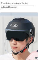 Casco De Motocicleta Eléctrico V E-Scooter Seguridad Ligero Urbanidad Para Hombres Y Mujeres Equipo De Moto Estilo Chopper Verano - details 1