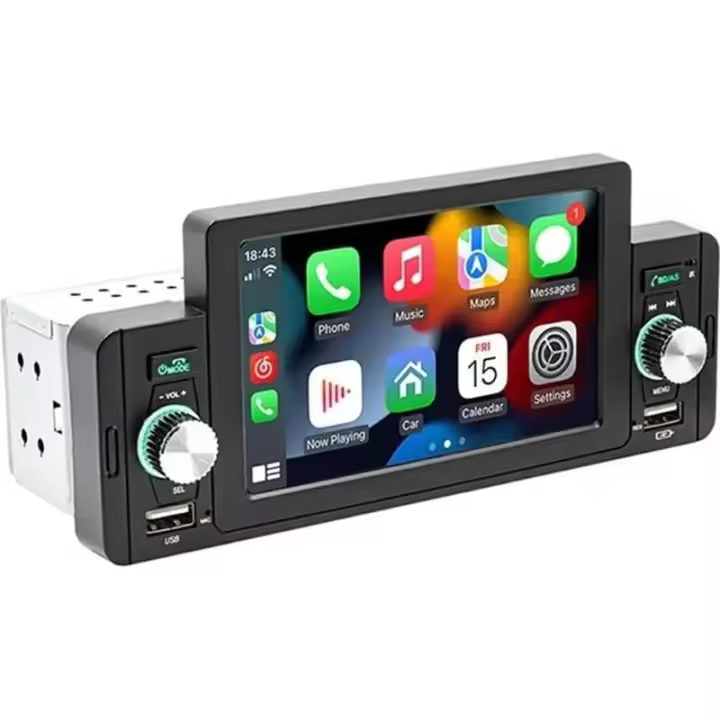 SWM 160C Bluetooth/Carplay/USB Negro - Autorradio 1 DIN - 1