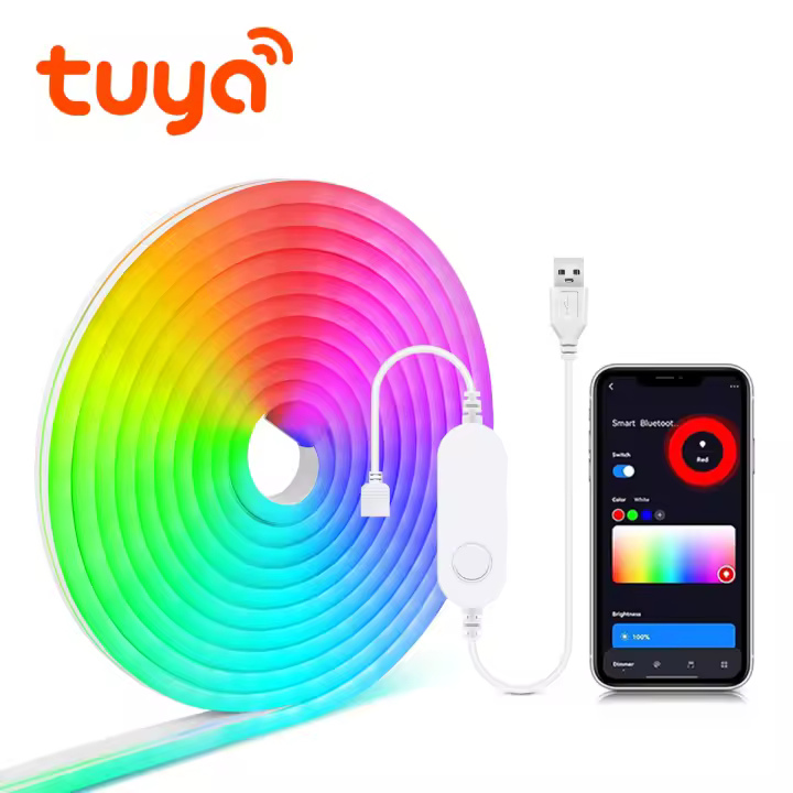 Tira De Luces LED RGB 5V ZigBee Impermeable Con Controlador Inteligente Dimmer Tuya Alexa Wifi Para Decoración De Cocina - 1