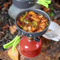 Juego de Cocina Portátil BOPORO para Acampar Ollas y Sartenes Livianas Ideal para Mochileros Compatible con Estufa Portátil Perfecto para Cocinar al Aire Libre y Viajes de Mochilero - details 3