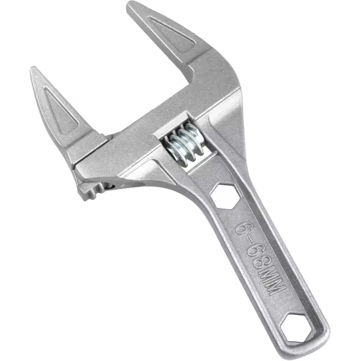Llave ajustable de 6-68 mm, llave ajustable de vástago corto, aberturas grandes, herramienta de llave de plomero ultradelgada y liviana - 1