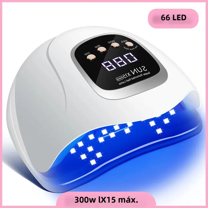 Lámpara LED UV SUN X15 MAX 300W Para Secado Rápido De Esmalte De Uñas Con Sensor Automático 66 LEDs Secadora De Uñas Para Manicura - 1