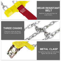 Cadenas De Neumáticos Antideslizantes Para Coche 2pcs Cadena De Seguridad Anticongelante Para Automóviles Resistentes Al Escorches - details 0
