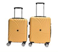 Equipaje de mano Maleta Cabina ABS Ligero y Resistente Set de 2 unidades 55x40x25, 48x35x20 ( Capacidad 10 Kg). Ruedas silenciosas Dobles giratorias 360º. Cerradura antirrobo Lateral Combinación de 3 dígitos.[La maleta pequeña no tiene asa.] - details 5