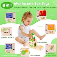 Juguete De Aprendizaje Temprano Montessori Para Niños Y Niñas Tablero Ocupado De Madera Con Sorter De Colores Y Formas Para Niños De 3-6 Años Juguete Sensorial Para El Desarrollo De Habilidades Motoras Finas - details 6