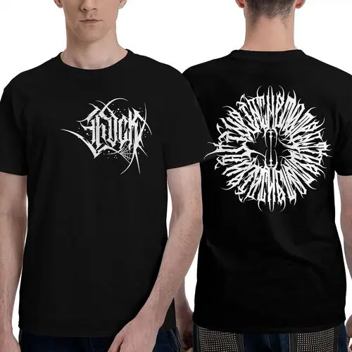 Camiseta de Manga Corta, 100% Algodón, Ropa Unisex para Hombres y Mujeres en 5 Tallas, Camiseta Negra CON DOBLE ESTAMPADOS, Cuello redondo. - 1