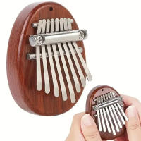 Mini Kalimba De Madera Con 8 Teclas Calidad Superior Instrumento Musical De Pulsera Regalo Accesorio Esencial Para Dedos Y Túmbo - details 8