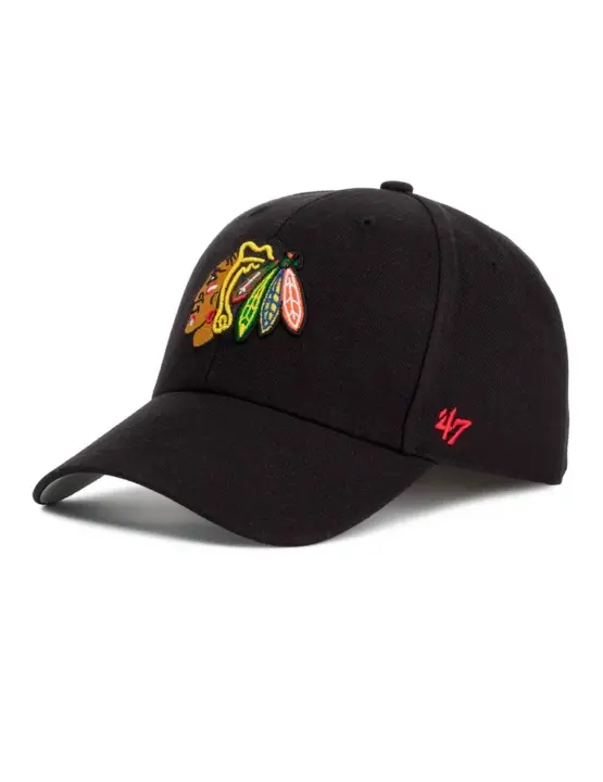 Gorra 47`'Chicago Blackhawks' Negro - 1