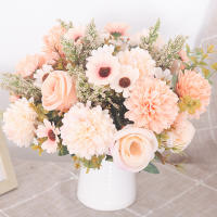 Bouquet De Rosas Artificiales Para Bodas Y Navidad Decoración De Sala De Estar Para Vaso Plantas Falsas Para El Hogar DIY - details 2