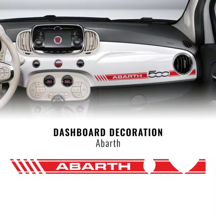 Stripes Sticker Stripes para Dashboard Fiat 500 Abarth - 1