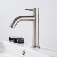 Grifo de Baño de Acero Inoxidable Plateado Grifo de Counter de Hielo Frío Individual - details 2