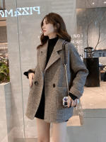 Abrigo De Lana Británica Para Mujer Moda Otoño Invierno Casual Cuello Abierto Bolsillos Resistente Al Viento Chaqueta De Oficina - details 6