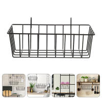 Rack De Almacenamiento Colgante Para Pared Cesta De Hierro Multifuncional Para Cocina Baño Organizador De Toallitas Y Artículos De Ducha Pequeña - details 1