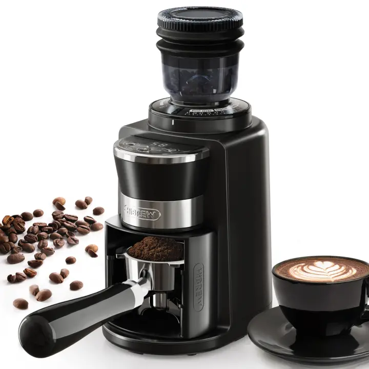 Molinillo de café HiBrew G3A, soporta portafiltros de 51 y 58 mm. 31 niveles de ajuste de precisión, molinillo de café eléctrico para cafeteras turcas/espresso/moka/goteo/prensa francesa - 1