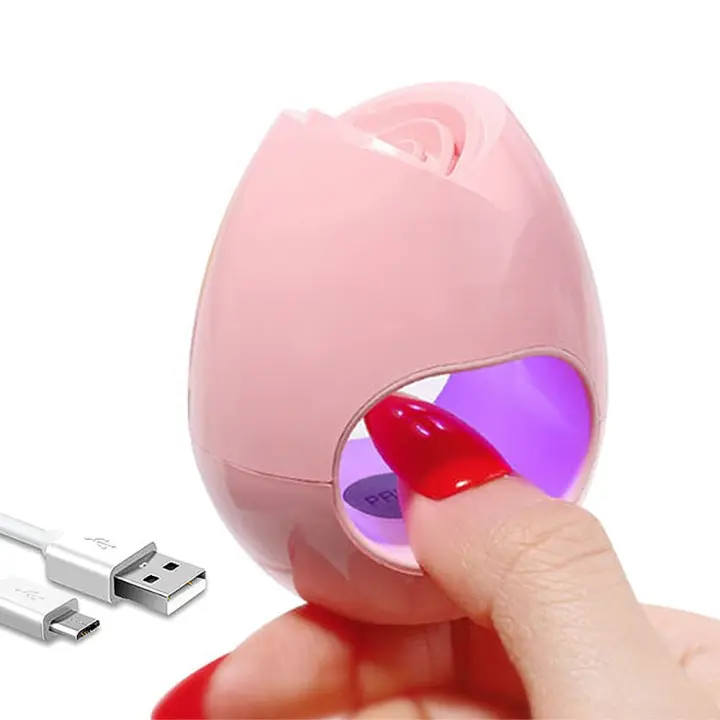 Mini lámpara de uñas LED UV, secador de uñas portátil USB, mini lámpara de secado rápido para uñas de gel - 1