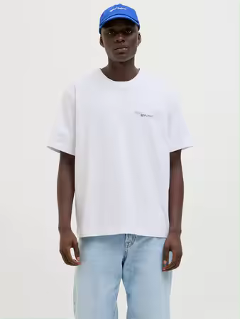 Camiseta retiro Blanca de Jack&Jones - 1