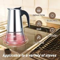 Cafetera Italiana Inducción 3 Tamaños Acero Inoxidable Vitrocerámica Cocinas 600ml - details 0
