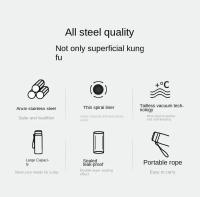 Botella Termo De Acero Inoxidable 1L Para Agua Té Café Mantener Frío Y Caliente Termos Aislante Para Adultos Lavable En Lavavajillas - details 1