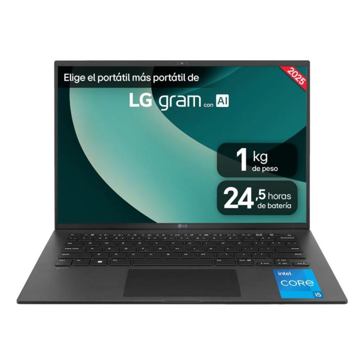 LG Gram 14ZD90RU-G.AX55B ordenador portatil Intel® Core™ i5 i5-1334U Portátil 35,6 cm (14") WUXGA 16 GB LPDDR4x-SDRAM 512 GB SSD Wi-Fi 6E (802.11ax) FreeDOS Español Negro