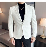 Nueva Moda Chaqueta De Veludo De Ciervo Para Hombre Corte Slim Ajustado Elegante Y Lujo Chaqueta De Negocios Casual Boda Talla Grande Hasta 4XL-S - details 1