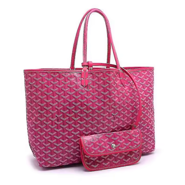 Bolso de mano de cuero de la PU de las mujeres Bolsa de hombro portátil de gran capacidad Bolsa de playa impermeable 41*19,5*33cm - 1
