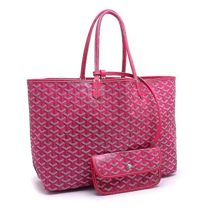 Bolso de mano de cuero de la PU de las mujeres Bolsa de hombro portátil de gran capacidad Bolsa de playa impermeable 41*19,5*33cm - 1