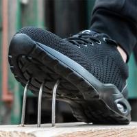 Zapatos De Seguridad Para Hombre Y Mujer Con Punta De Acero Antipinchazos Transpirables Y Con Almohadilla De Air Cushion Para El Trabajo - details 4