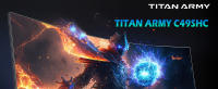 Titan Army Monitor Gaming Curvo 49" C49SHC, 144Hz, DFHD 3840 x 1080, UltraWide 1800R VA PC Monitor, 32:9, HDR400, G-Sync & FreeSync, 99% sRGB, Altavoz, Type-C 65W, HDMI, DP, RJ45, Windows Mac PC, FPS MOBA RPG RTS Gaming [Clase de eficiencia energética G] - details 0