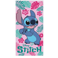 Stitch Toalla de Playa, Toalla Infantil 100% Microfibra 70x140cm, Toalla para Piscina, Baño, Campamento, Vacaciones, Camping Stitch Disney, Regalo Niñas, Cumpleaños, Color Rosa - details 0