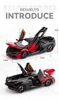 Lamborghini Revuelto Supercar De 1:24 En Escala Colección De Juguetes Metálicos Con Sonido Y Luz Vehículo Diecast Para Niños - details 2