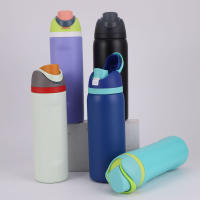 Termo De Acero Inoxidable Con Pajita VAKIND 32oz 19oz 24oz Botella De Agua Para Deporte Al Aire Libre Y Viajes Con Capacidad De 901ml-1L - details 2