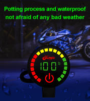 Nuevo Voltímetro Y Medidor De Temperatura De Agua Para Motocicleta Impermeable Con Pantalla Dual Modelo YL-M3636 Material PC - details 1