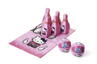 Juego de Bolos Soft Hello Kitty (6541). Bolos blanditos con dos pelotas y un tapete. + REGALO DIANA VELCRO Perfectos para el desarrollo de la psicomotricidad infantil. Divertidos y seguros. Calidad a buen precio. De acuerdo a la normativa CE. +3 años - details 0