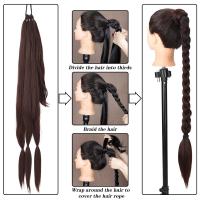 Extension De Cabello Sintético Largo Trenzado Para Crear Puentecillo 30 Pulgadas Resistente Al Calor Para Mujeres Pieza Individual Yaki Straight - details 3