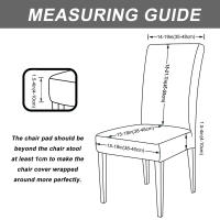 Cubierta De Silla De Comedor Jacquard Universal Talla Elástica Protector De Asiento De Color Sólido Para Boda Hotel Hogar - details 0