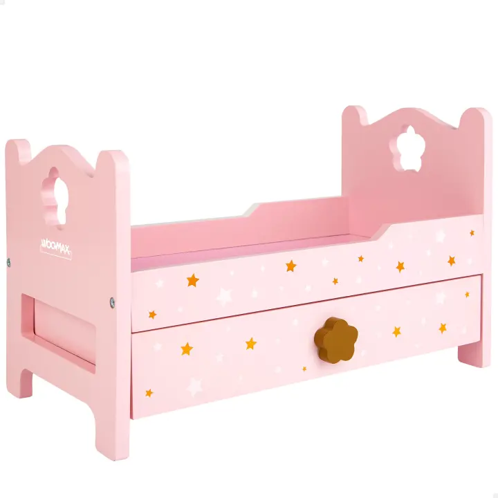 WOOMAX Cama madera para muñecas - 1