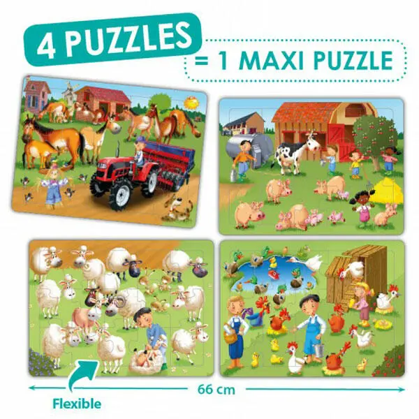 Puzzles cooperativos la granja 4x15 - 1