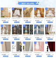 Cortinas De Lujo Europeas Bordadas Doble Capa Semi-Blackout Personalizables Para Sala De Estar Y Dormitorio Alta Tasa De Sombrío - details 0