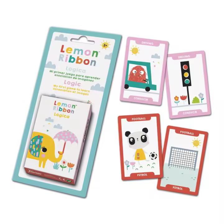 Fournier - Juego de cartas Lemon Ribbon Lógica. Un juego de memoria y lógica. Juego educativo - 1